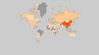 Mappa dei paesi per produzione di Carote e Rape Thumbnail