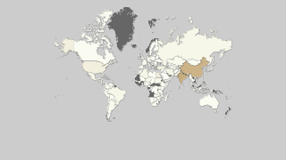 Mappa dei paesi per produzione di cipolle Thumbnail