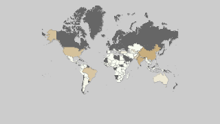 Mappa dei paesi per produzione di cotone Thumbnail