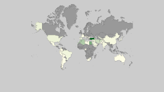 Mappa dei paesi per produzione di fichi Thumbnail