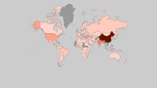 Mappa dei paesi per produzione di pomodori Thumbnail