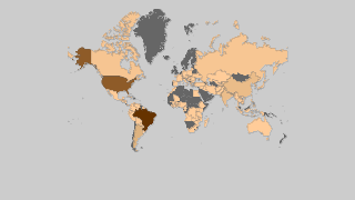 Mappa dei paesi per produzione di soia Thumbnail
